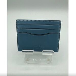 NWOT Dark Teal Coach Card Holder